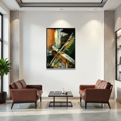 Diagonal Symphony Art in Modern Gallery