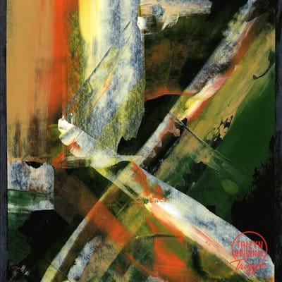 Hand-Painted Diagonal Symphony Acrylic Art