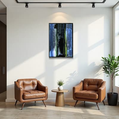 Night Blue Symphony Art in Modern Gallery