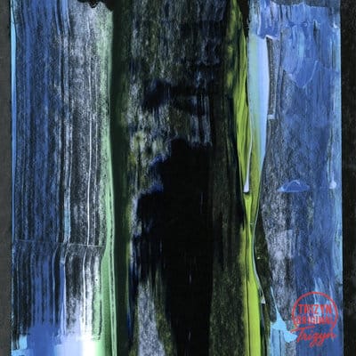Hand-Painted Night Blue Symphony Acrylic Art