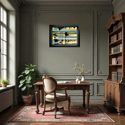 Soaring Goose Art in Modern Gallery