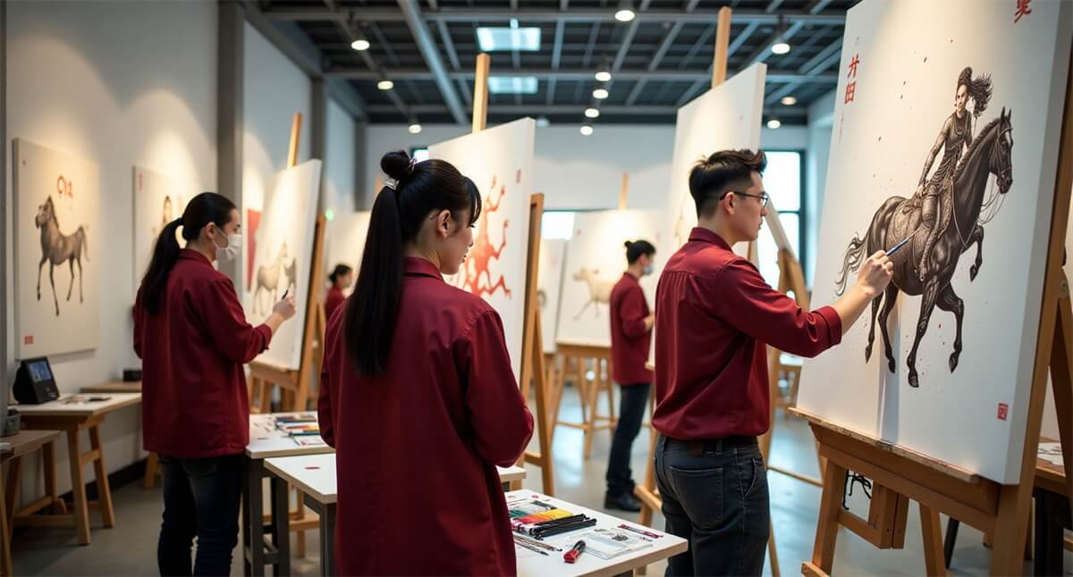 Trizyn contemporary art team at work