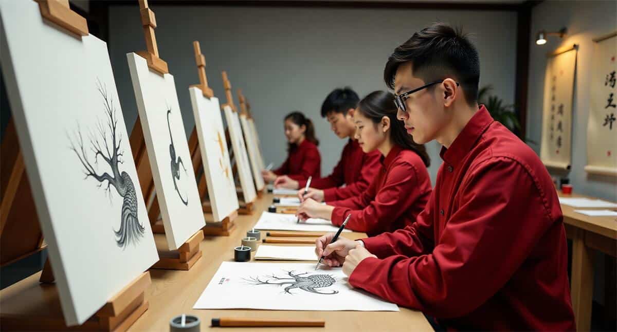 Trizyn contemporary art team at work